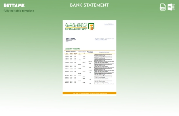 модерен стил Египет Националната банка на Египет шаблон за зборови за извод од б